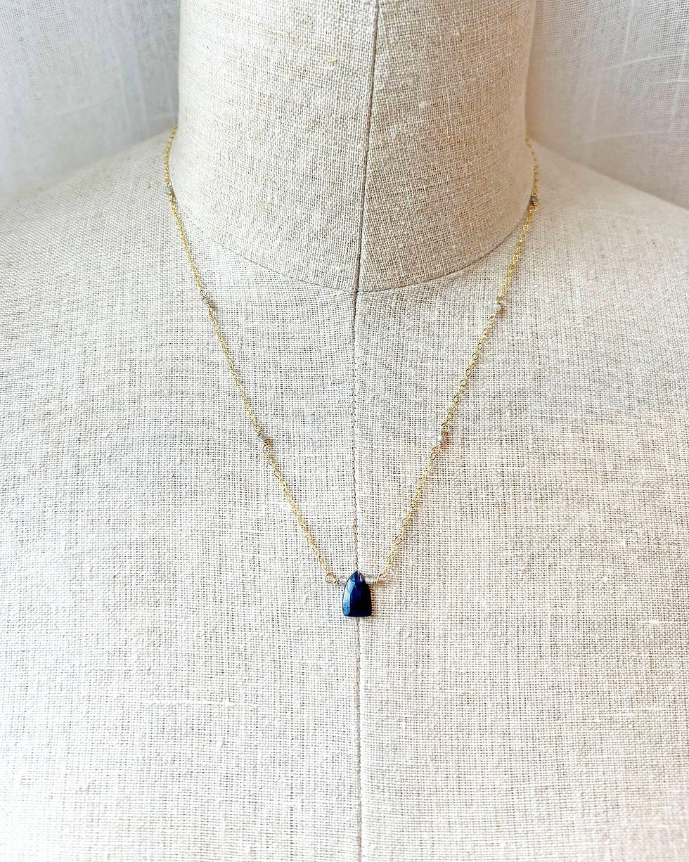 Thumbnail: Dainty Blue Necklace