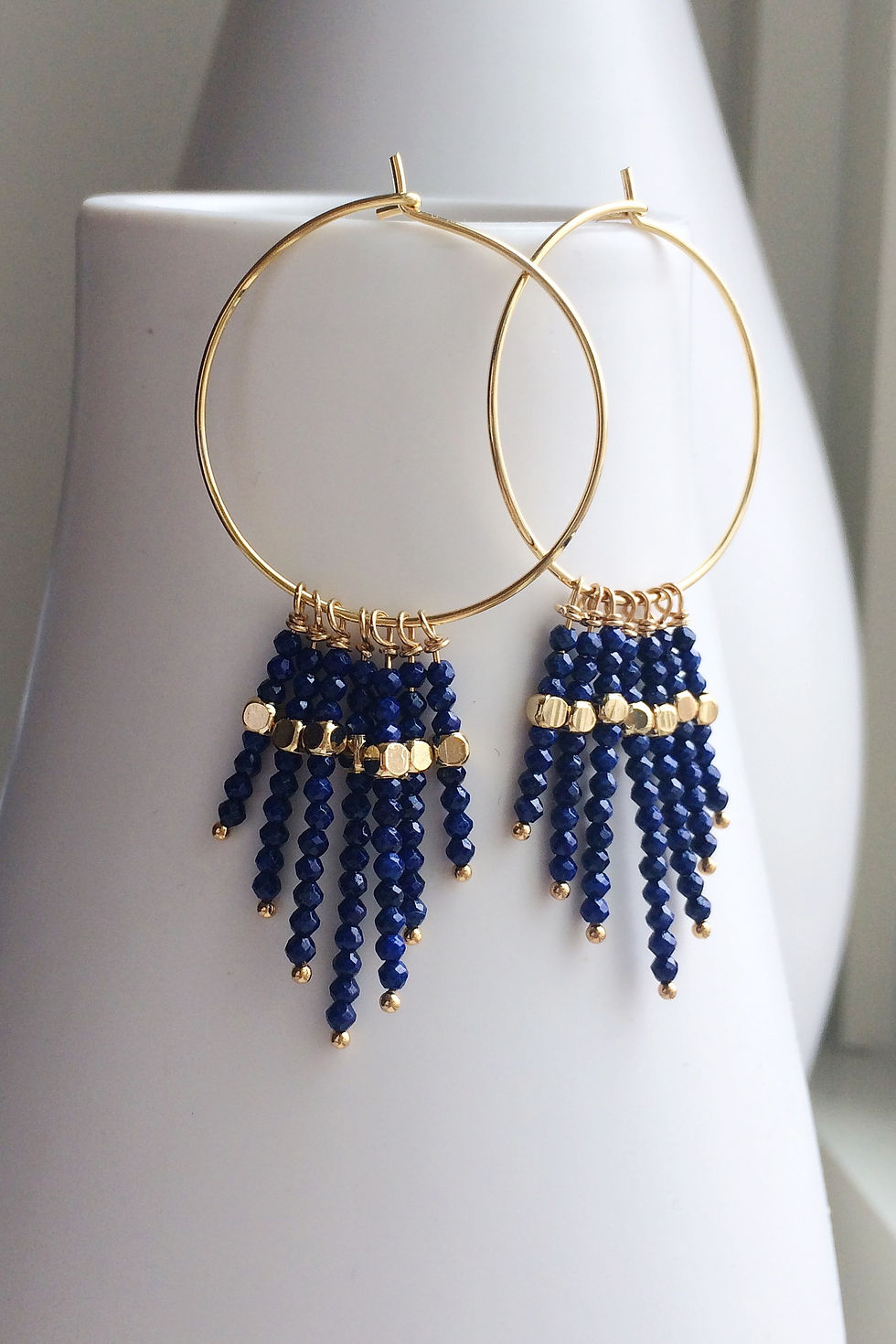 Thumbnail: Boho Hoop Earrings | Laura Stark Designs