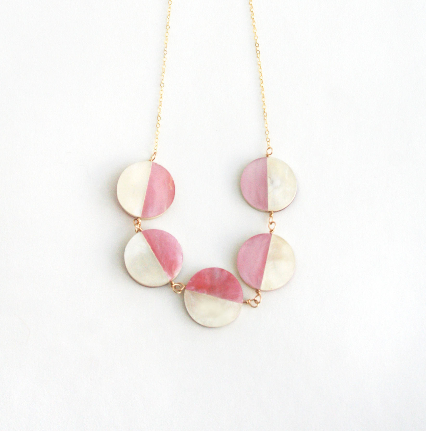 Pink Mother of Pearl Necklace