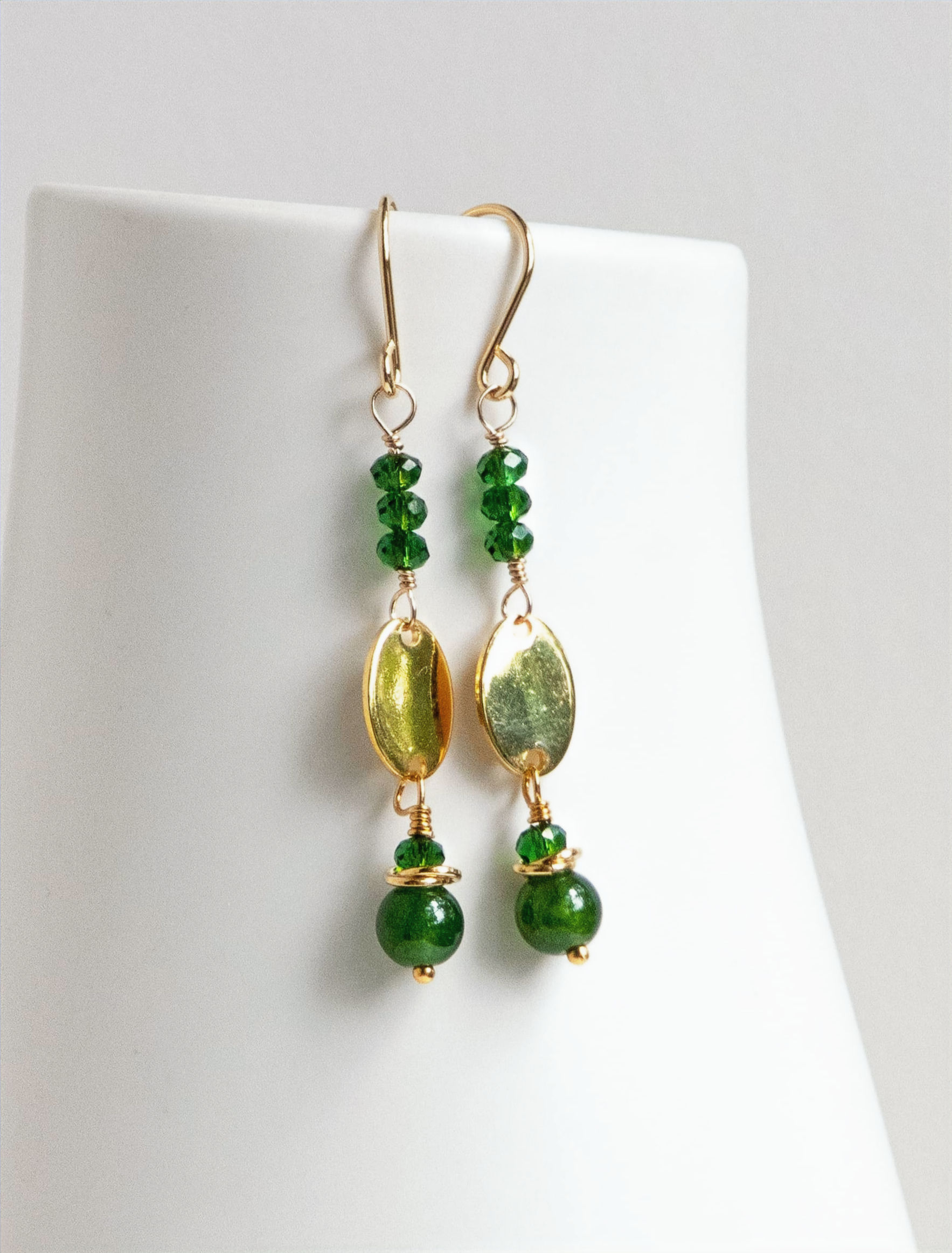 Green Aventurine Dangle Earrings