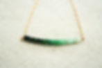 Thumbnail: Emerald ombre beaded necklace with gold-filled chain, showing natural green stones graduating from deep forest to pale sage.