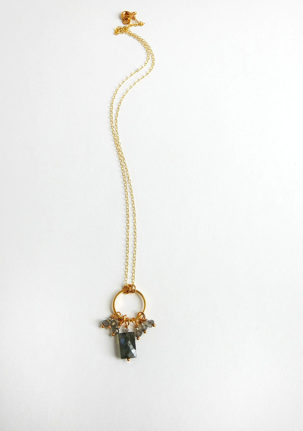 Thumbnail: Labradorite Circle Necklace