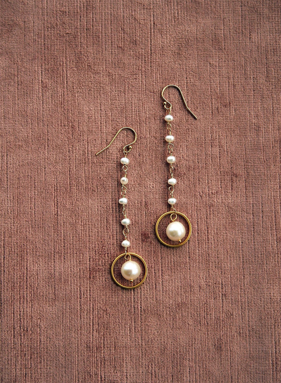 Thumbnail: Bridal Pearl Earrings