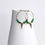 Thumbnail: Green Hoop Earrings