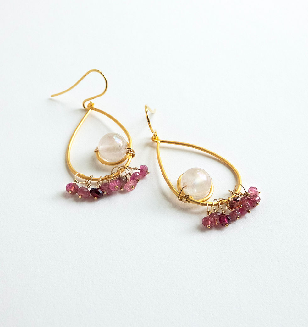 Thumbnail: Mystic Quartz Dangle Earrings