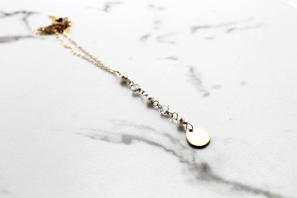 Thumbnail: Bridal Pearl and Crystal Necklace