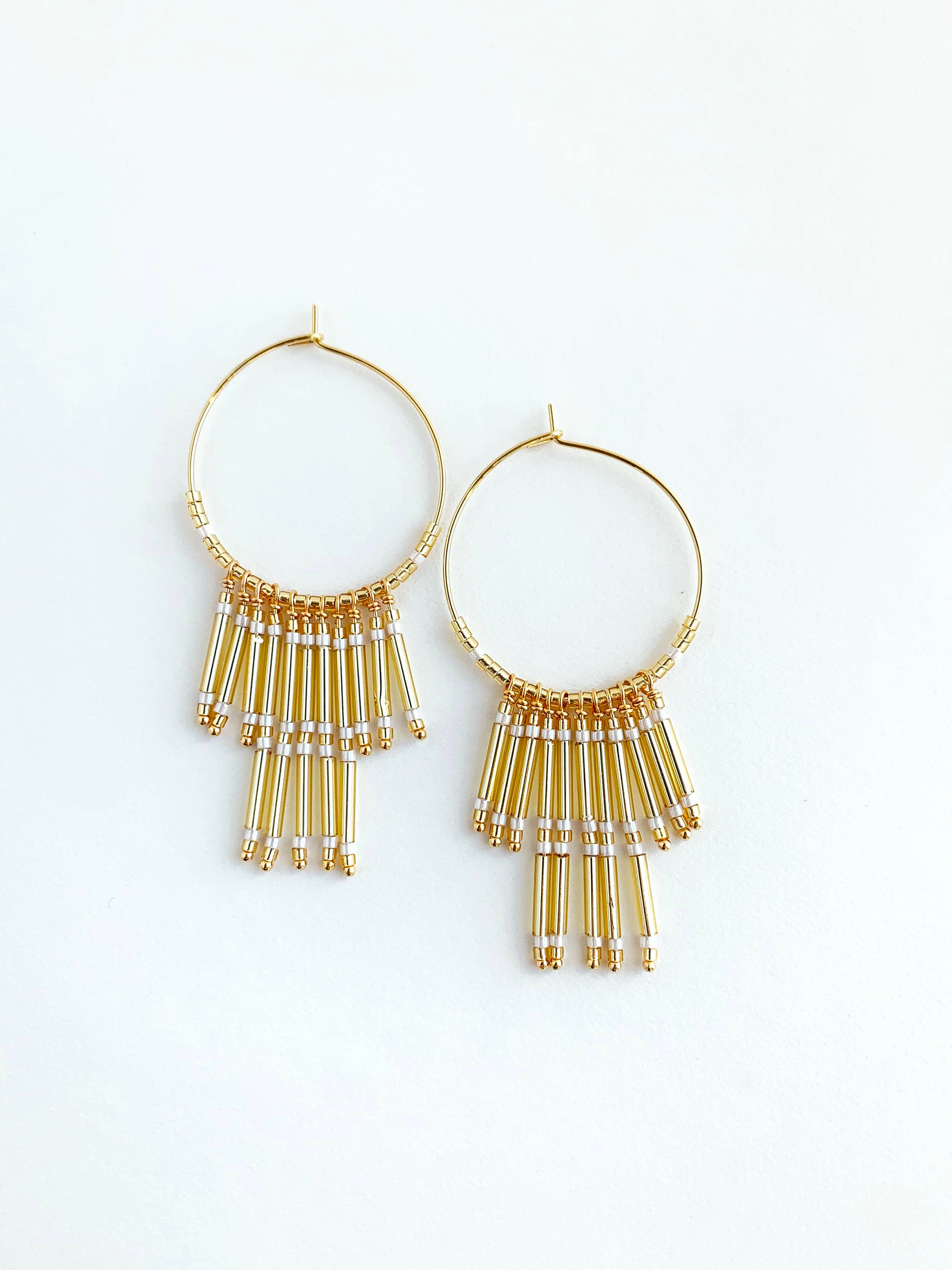 Gold Beaded Earrings | Laura Stark Designs
