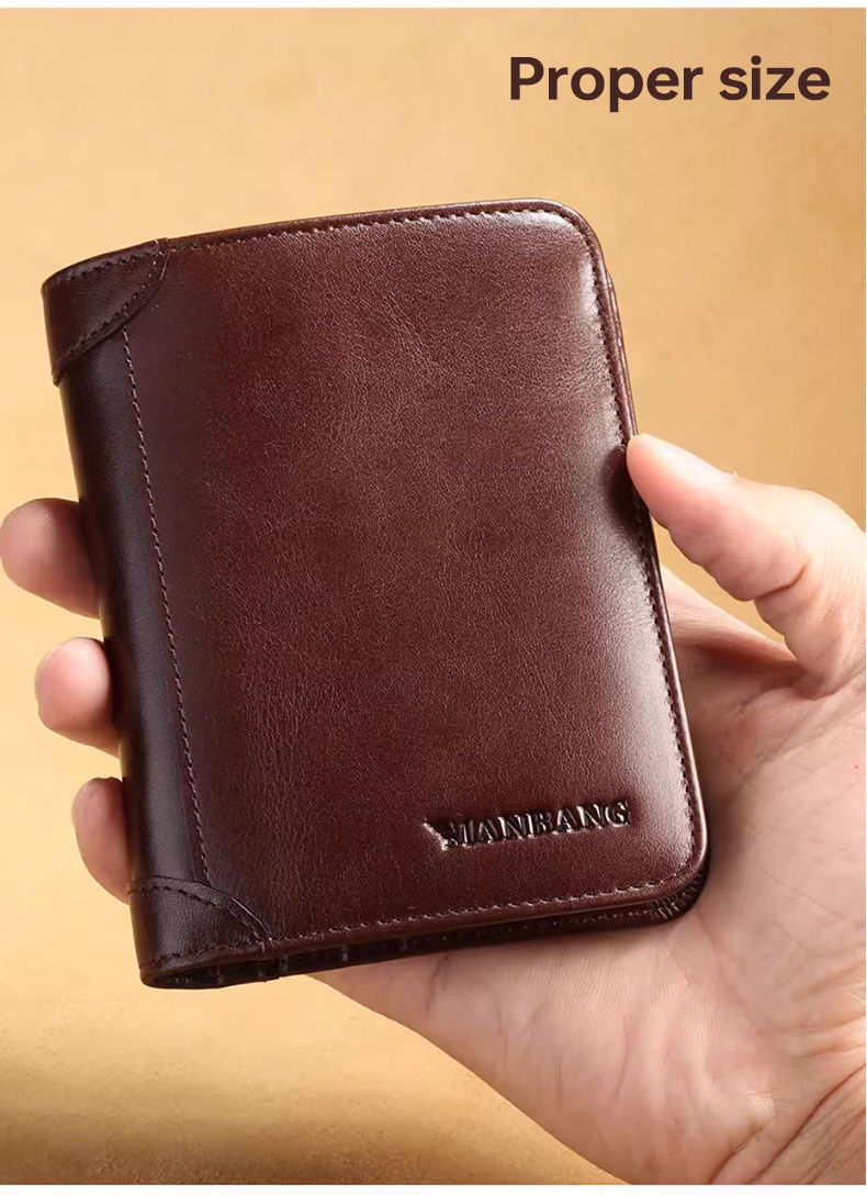 Miniatura: Carteira masculina ManBang Antifurto RFID