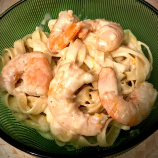 Prawns with Orange & Cream