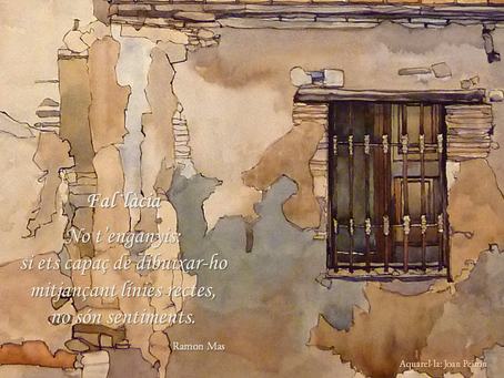 Poema: Ramon Mas / Aquarel·la: Joan Peiron