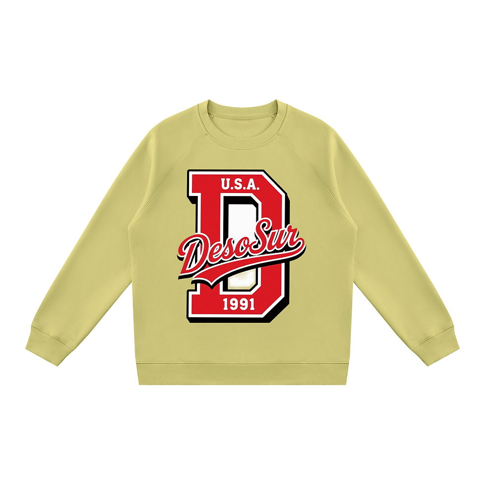 Thumbnail: DESOSUR VARSITY Unisex Regular Fit Crewneck Sweatshirt