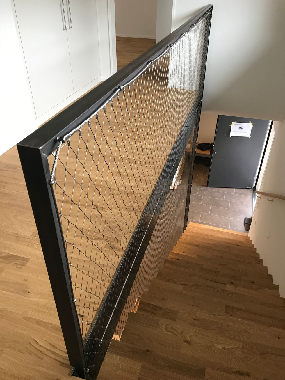 Geländer mit Webnet