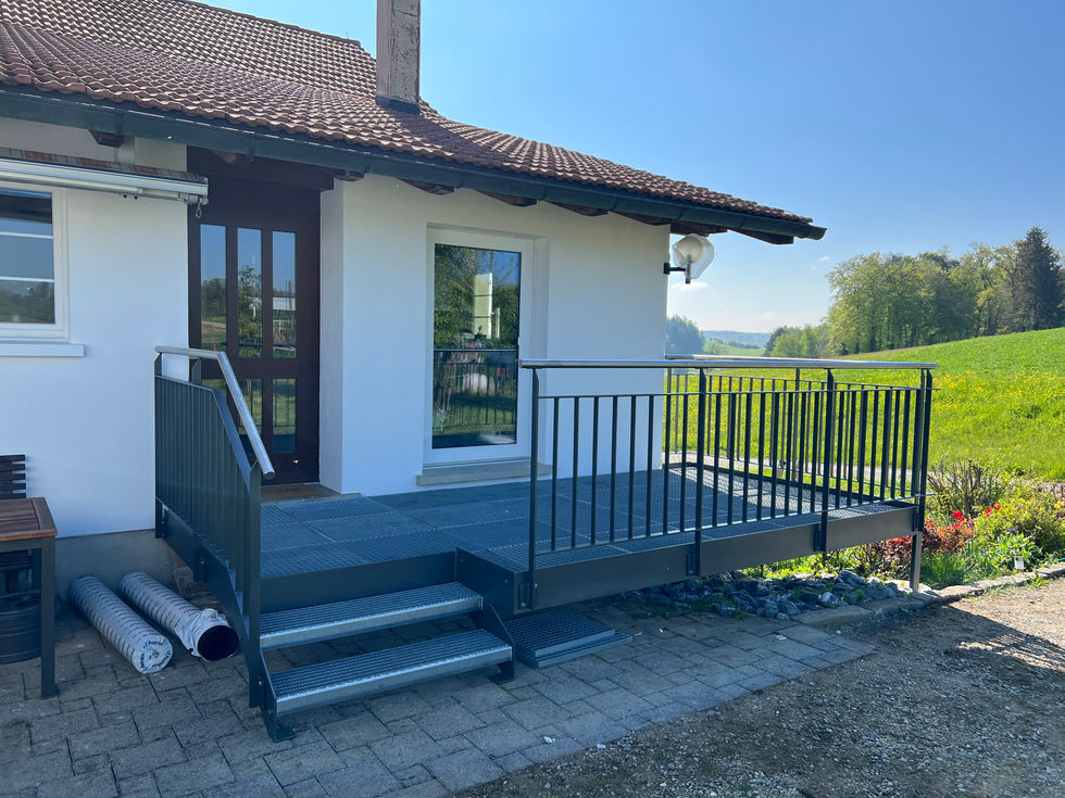 Kleine Terrassenanlage
