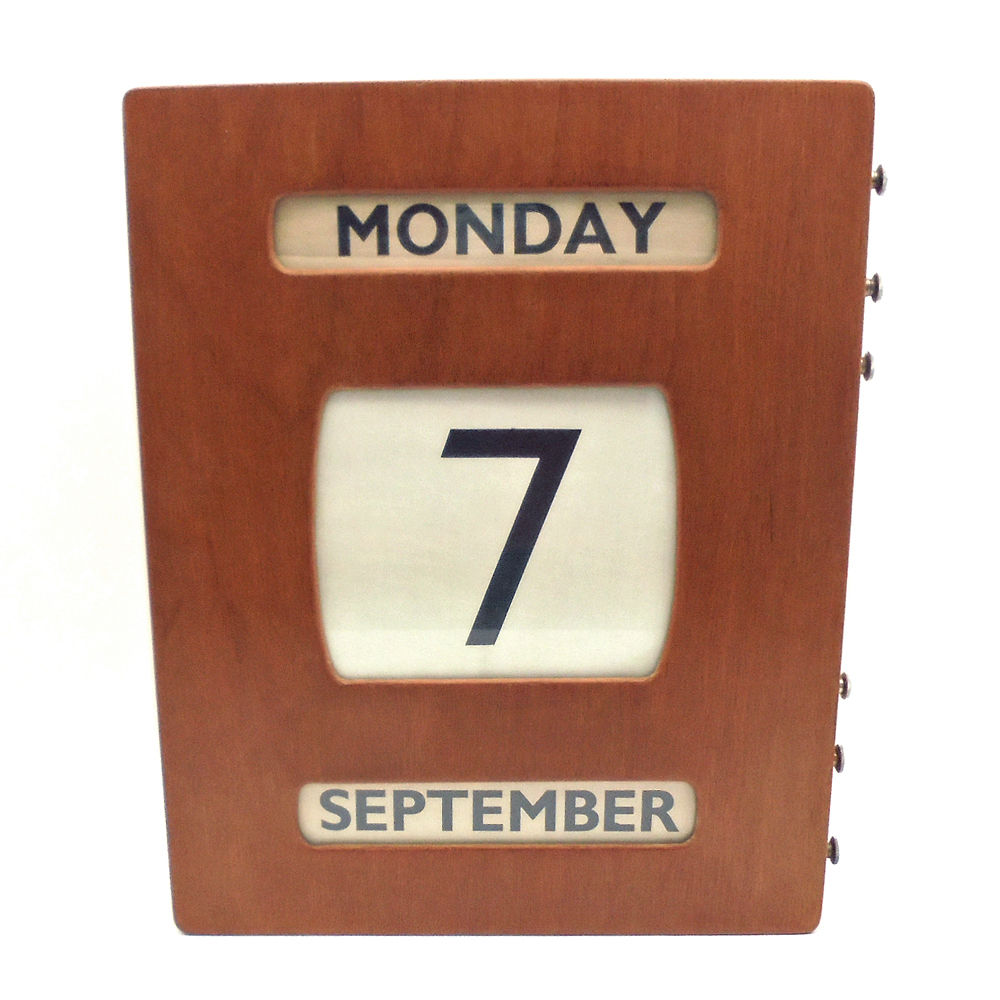 Large vintage art deco perpetual calendar