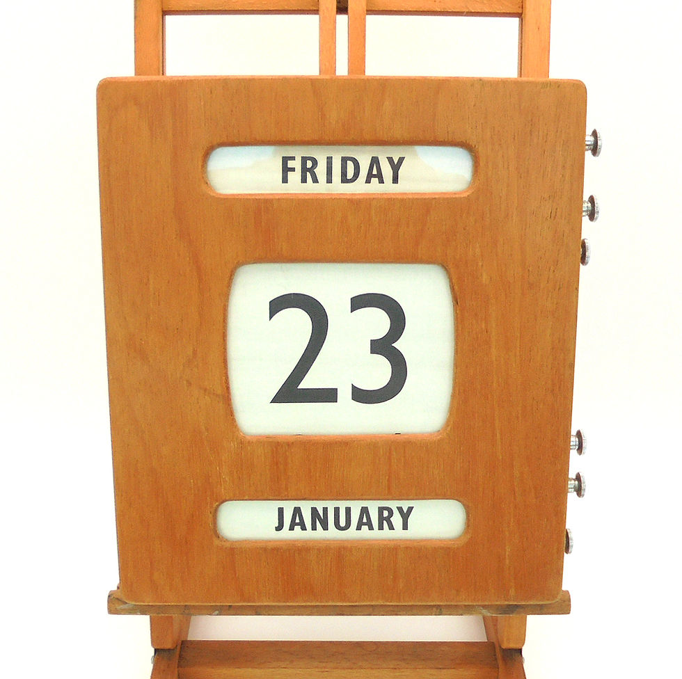 Vintage perpetual wall calendar