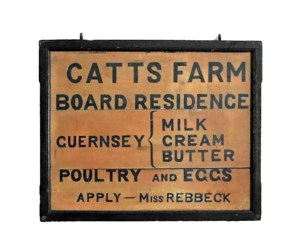 Vintage wooden farm sign