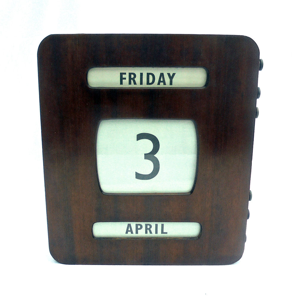 Perpetual Wall Calendar Art Deco