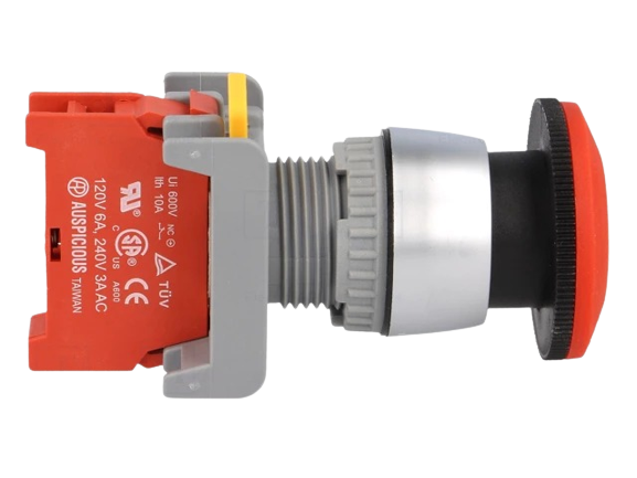 Miniatura: Pulsador tipo hongo rojo Modelo: LEB22-1-C Marca: AUSPICIOUS