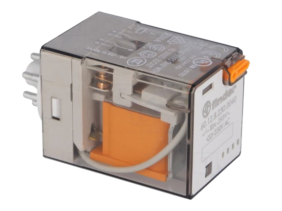 Thumbnail: Relé Electromagnético Código: 60.12.8.230.0040 Marca: FINDER