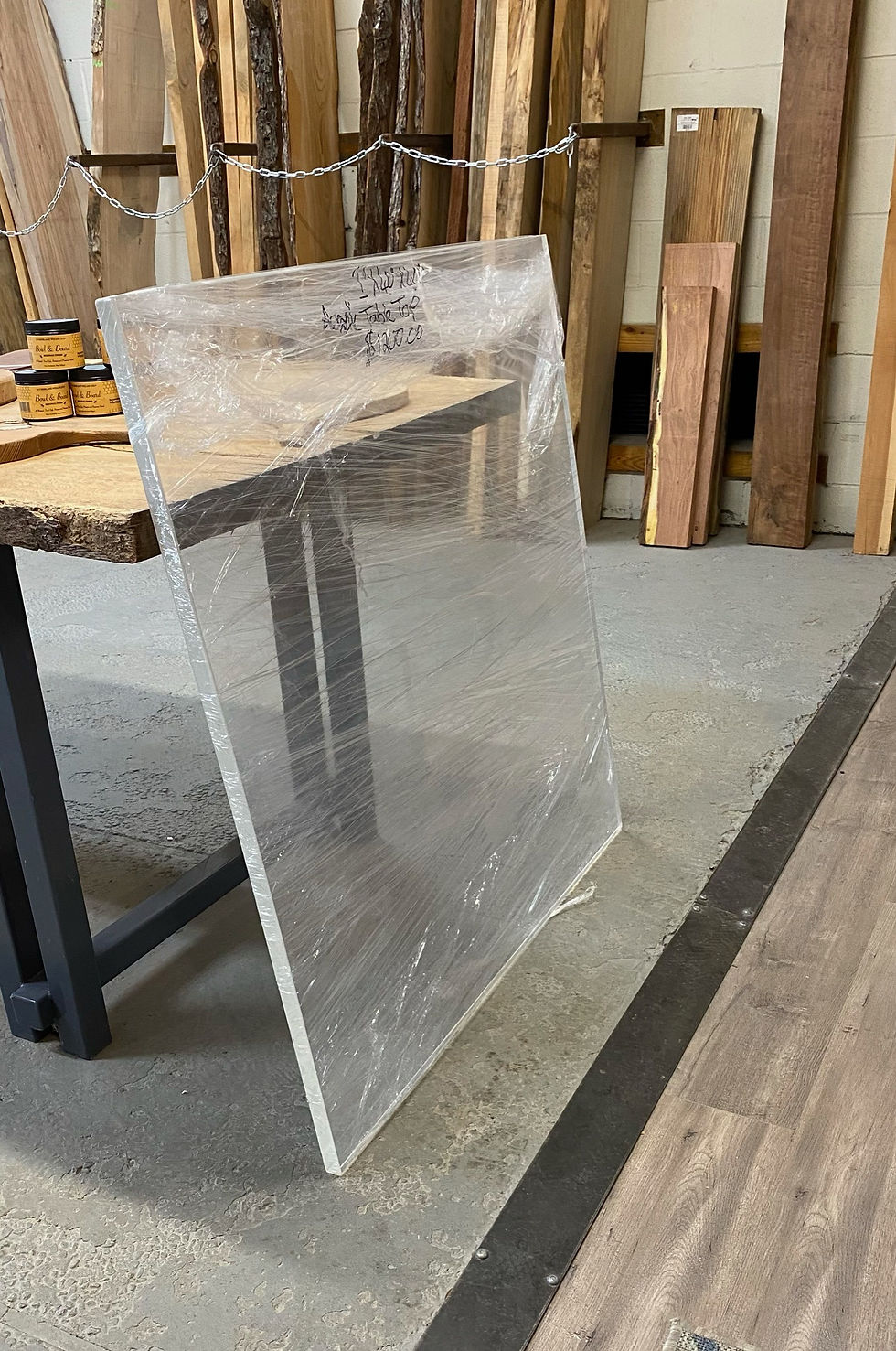 Acrylic Table Top Green Wood Milling