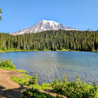 Mt. Rainier views from Reflection Lake