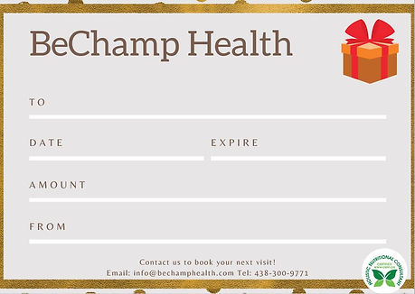 Gift Card for Nutrition Consultation
