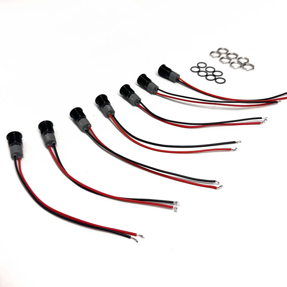 Thumbnail: 7 Gauge Piece Indicator Light Set