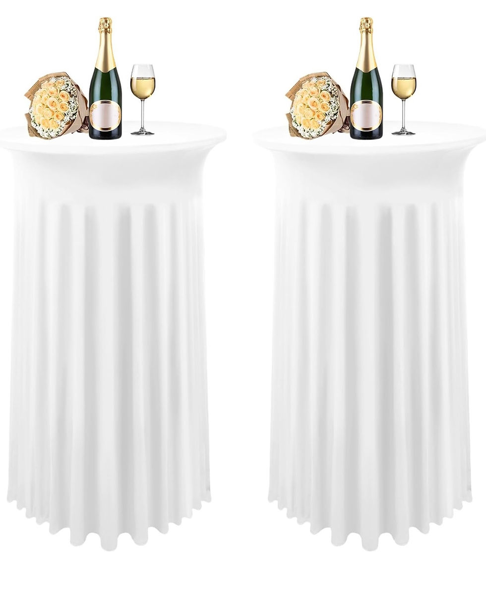 Thumbnail: 2 pcs Round Bar & Pub Table with Cover