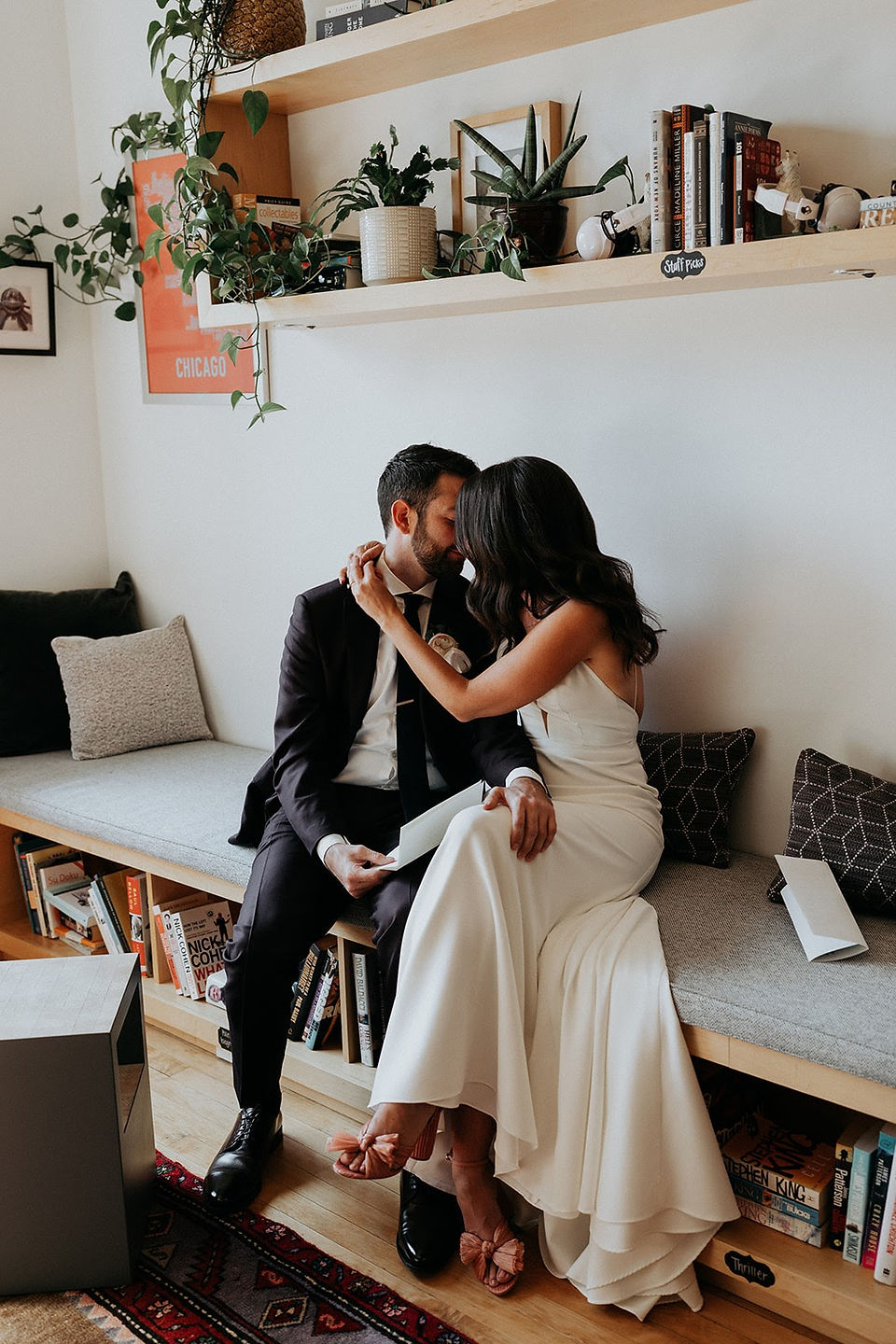 Chicago bride and groom at The Publishing House