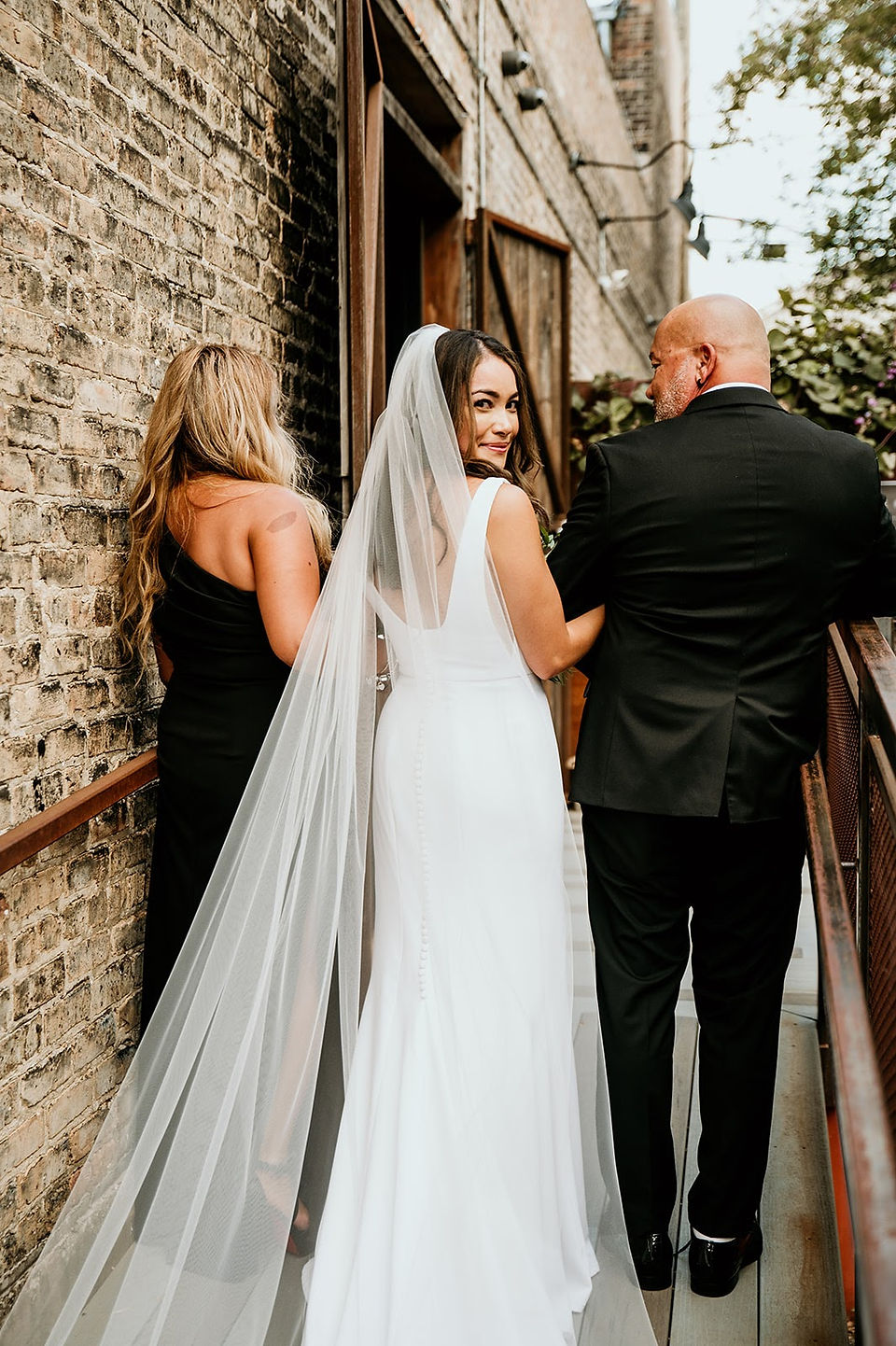 Bride with parents