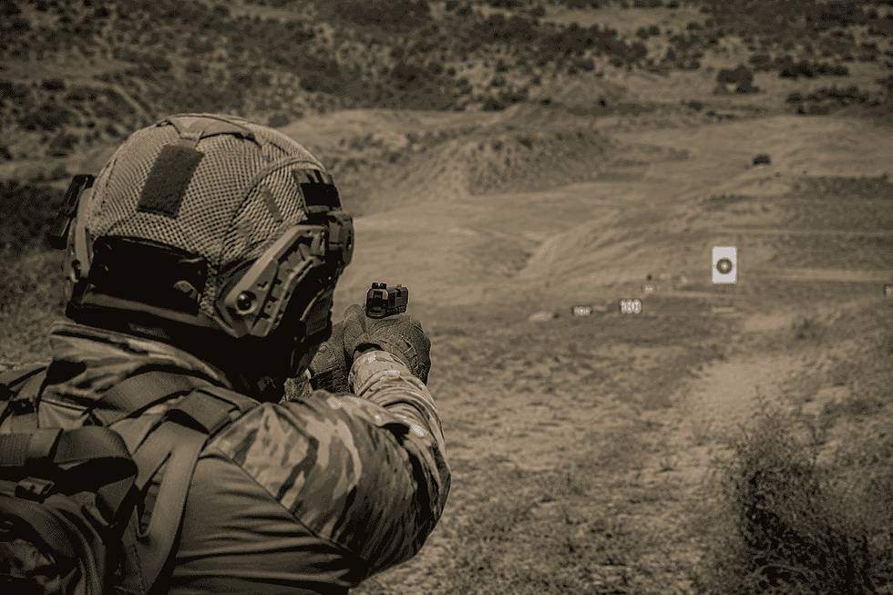 Target attempt with an inaccurate secondary weapon at a long-distance target