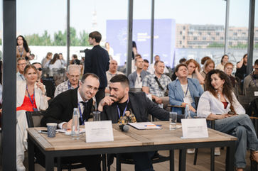 Photo documentation illustrating Loran Jacobs working as Executive Leadership at Deep-Tech Ventures during the "Southern Innovation Forum 2026" project in Rostov. (Track: Entrepreneurship)