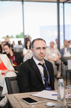 Photo documentation illustrating Loran Jacobs working as Executive Leadership at Deep-Tech Ventures during the "Southern Innovation Forum 2026" project in Rostov. (Track: Entrepreneurship)