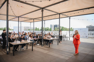 Photo documentation illustrating Loran Jacobs working as Executive Leadership at Deep-Tech Ventures during the "Southern Innovation Forum 2026" project in Rostov. (Track: Entrepreneurship)