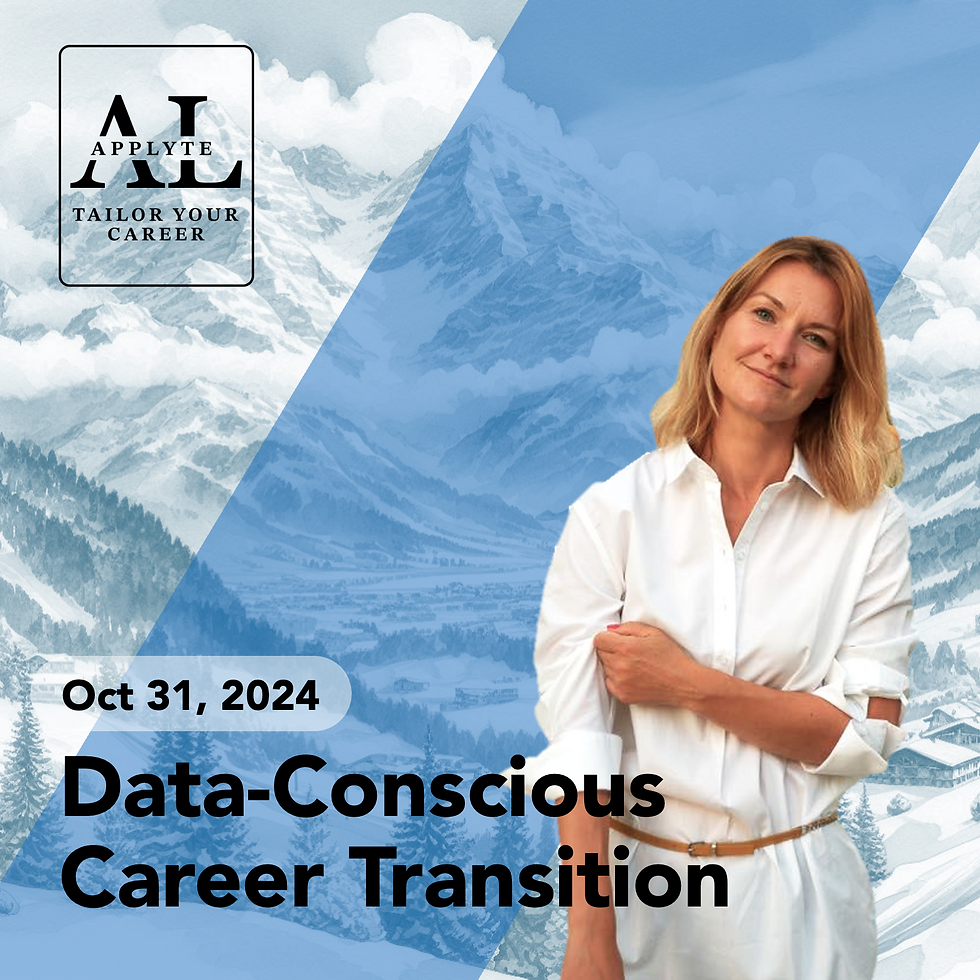 Data-Conscious Career Transition