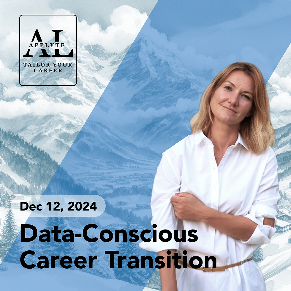 Data-Conscious Career Transition