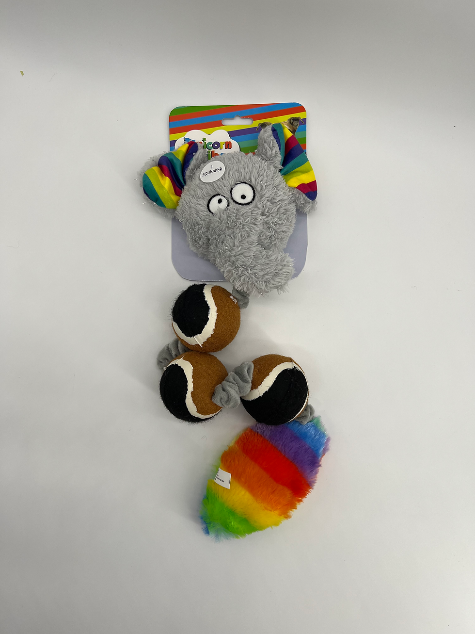 Thumbnail: Unicorn Tribe Elephant Elastic Rope w/ 3 Tennis Ball - Brown