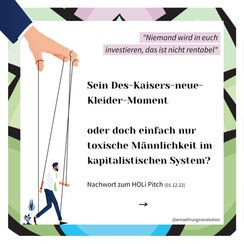 "Niemand wird in euch investieren"