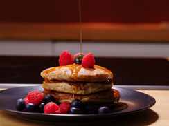 Haferflocken-Bananen-Pancakes
