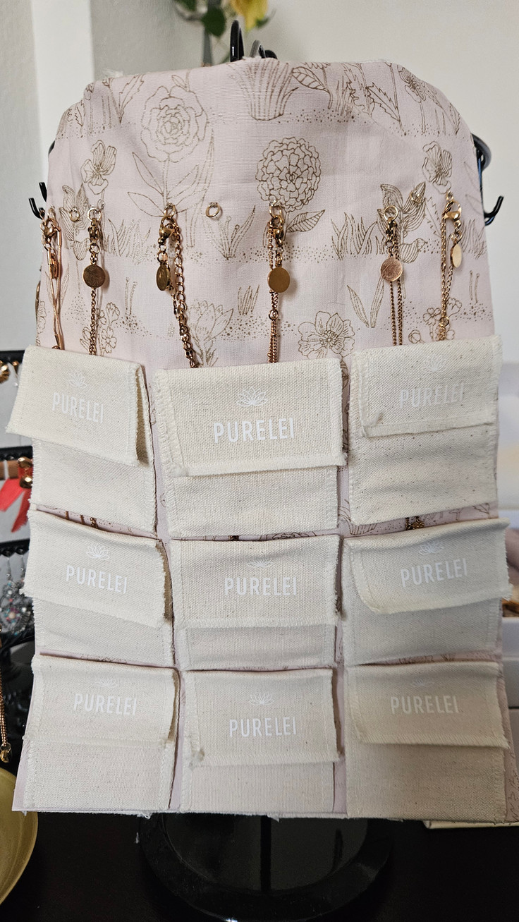 DIY Schmuck-Wickeletui für Reisen zum Aufhängen und zusammenrollen