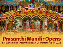 Prasanthi Mandir Opens from Feb 16, 2022