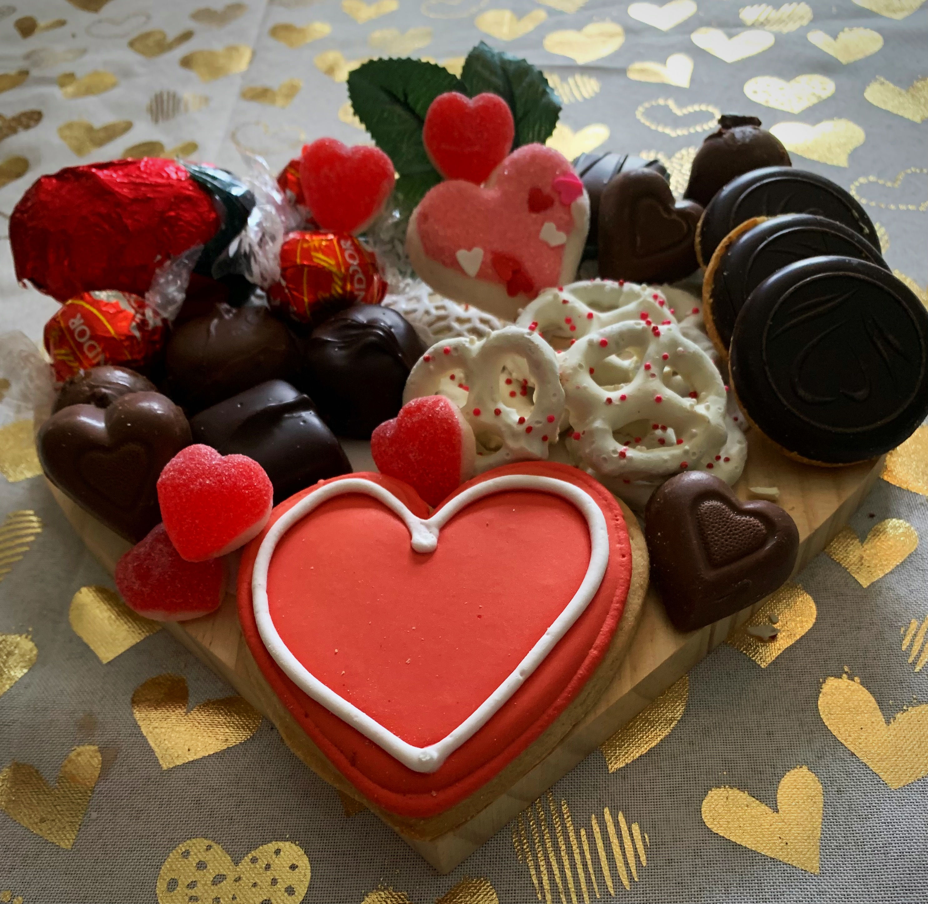 Forever Heart Dessert Charcuterie Board