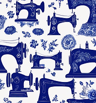 blue and white