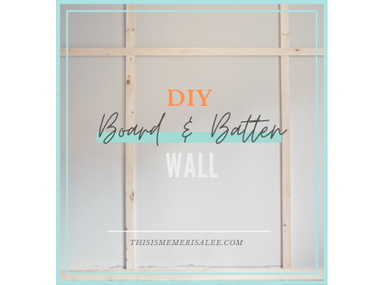 DIY Board & Batten wall reveal!