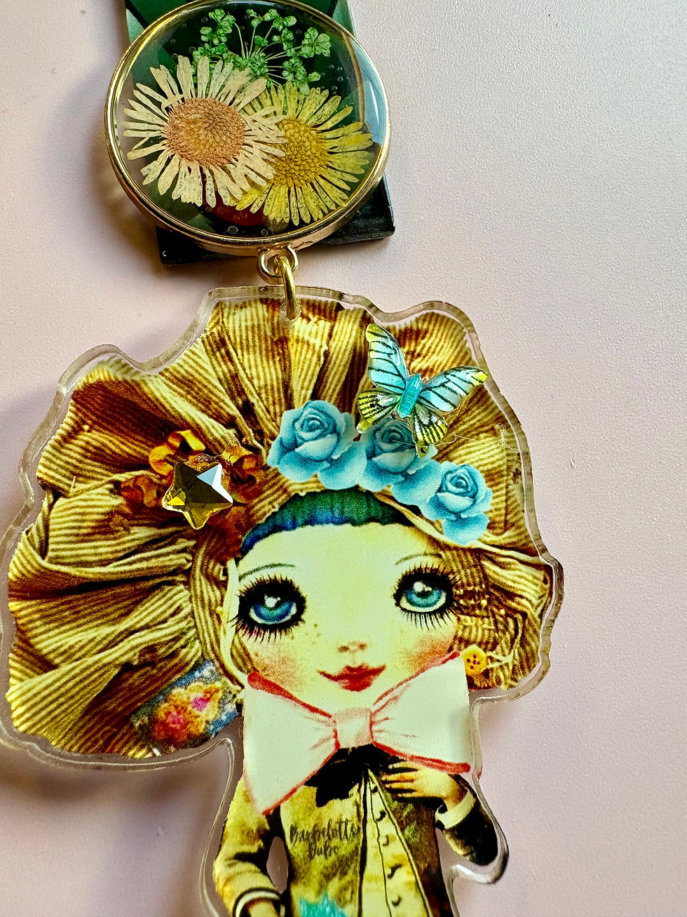 Miniature : Pin’s XL Acrylique Pièce Unique – L’Herboriste | Bohème Rétro, Féerique & Poétiq