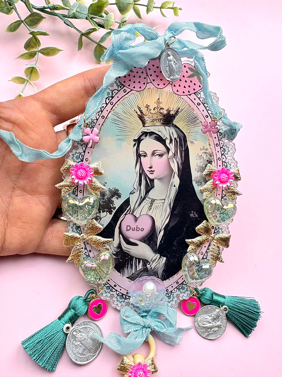 Miniature : ‼️RÉSERVÉ ‼️Broche XXL Fairy Kitsch « Instant de Grâce » –  Statement Croix Vi