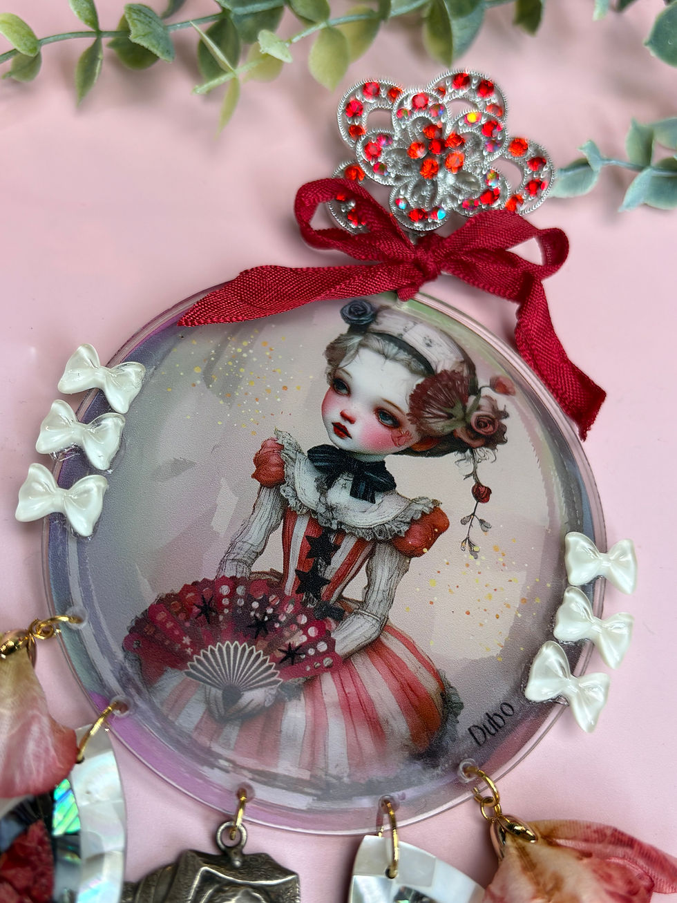 Miniature : Broche XL Fairy Kitsch – La Pupille Indocile – Bijou Statement Acrylique & Crist
