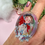 Miniature : Bague acrylique ajustable “Filles du Givre” – Bijou féerique, rétro