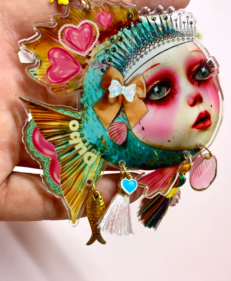 Miniature : Reine des Abysses – Pin’s XL Fairy Kitsch Bohème 
