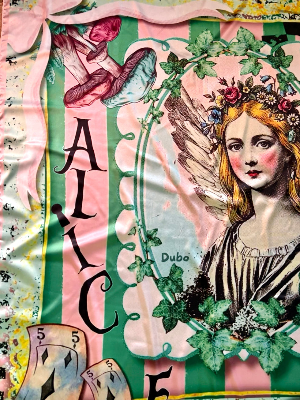 Miniature : Maxi foulard bohème baroque – design exclusif artistique